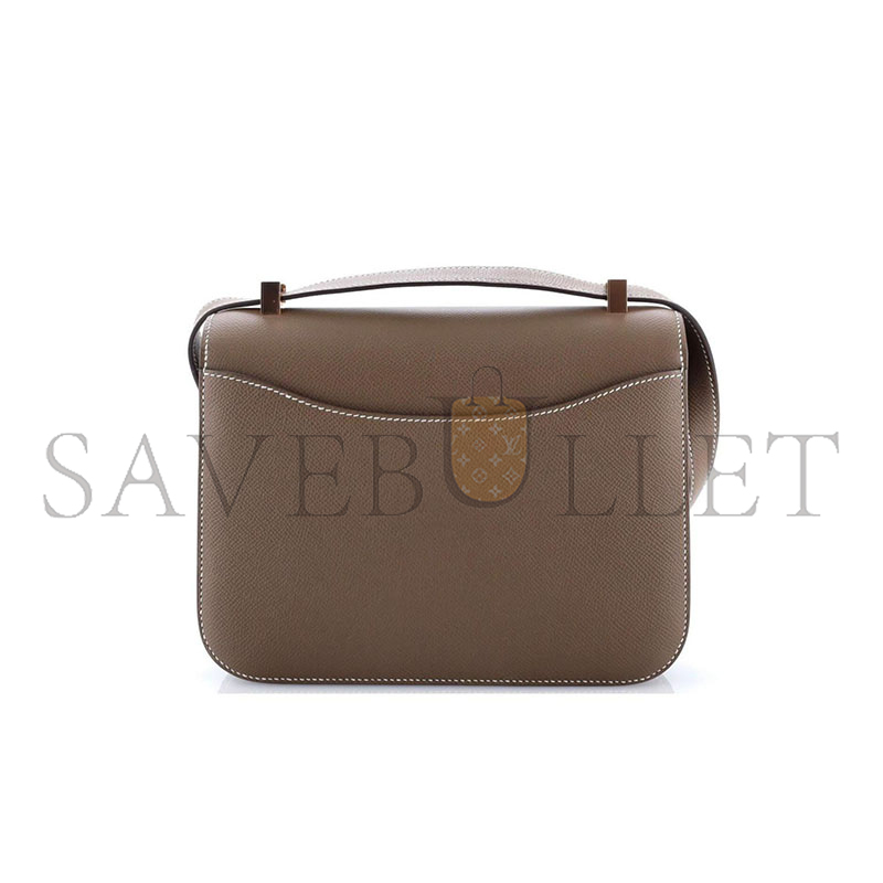 HERMES MASTER 24 CONSTANCE NM BAG EPSOM ETOUPE GOLD HARDWARE (24*17*5cm)